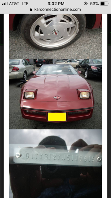 1988 corvette convertible 35th Anniversary Edition 1988 Chevrolet Corvette Corvette
