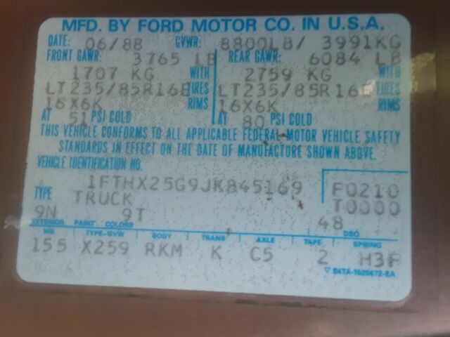 1988 Ford F-250 XLT Lariat - photo 3