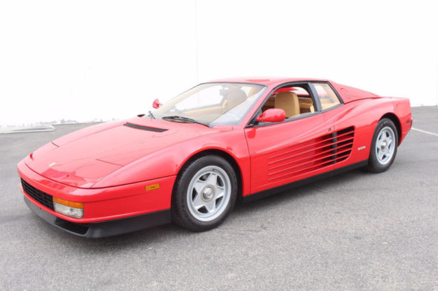 1988 Ferrari Testarossa Rosso Corsa Red / Low Miles Fresh Major Service 1988 Ferrari Testarossa