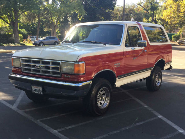 1988 Ford Bronco XLT / 66,700 ORIGINAL MILES / ONE OWNER / CA CAR / CLEAR TITLE 1988 Ford Bronco Custom Sport Utility 2-Door