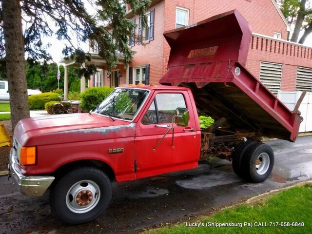 1988 Ford F350 Gas PTO Powered Dump Truck ONE OWNER 8 FOOT RWD 5 Speed 1988 Ford F-350 F350