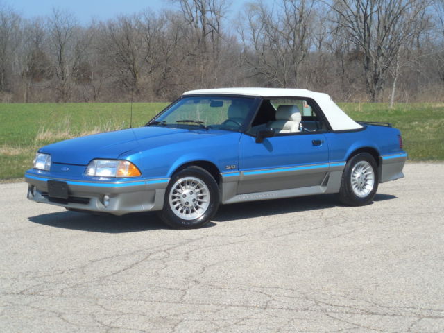 1988 Ford Mustang GT Convertible 17,000 Original One Owner Miles Survivor 1988 Ford Mustang GT