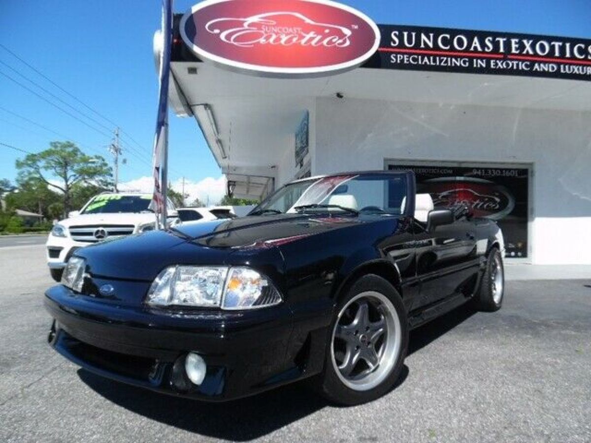 1988 Ford Mustang GT CONVERTIBLE 5 SPEED, BlK OVER WHITE, 84,381 ORIGINAL MILES 1988 Ford Mustang GT