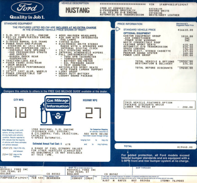 1988 Ford Mustang GT - photo 13