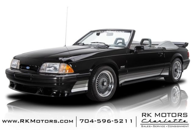 1988 Ford Mustang Saleen Black Convertible 5.0 Liter V8 5 Speed Manual 1988 Ford Mustang Saleen
