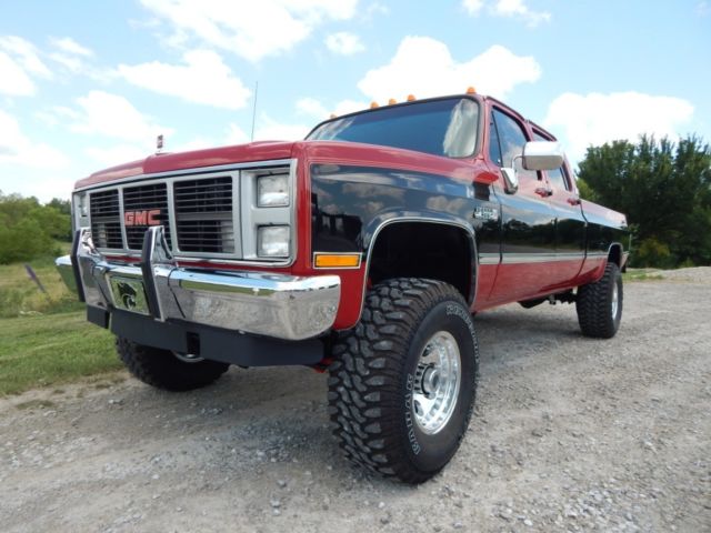 1988 GMC K30 Crew Cab, Sierra Classic, Fuel Injected 454, Lifted, Rust Free, 4x4 1988 Chevrolet C/K Pickup 3500 Silverado