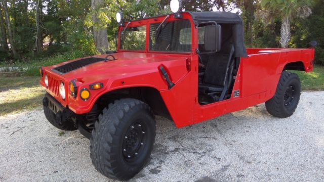 1988 H1 HUMVEE CONVERTIBLE HUMMER DIESEL 4X4 ON-ROAD TITLE EX-MILITARY OTHER 1988 Hummer H1 TWO DOOR PICK UP STREET LEGAL TITLE