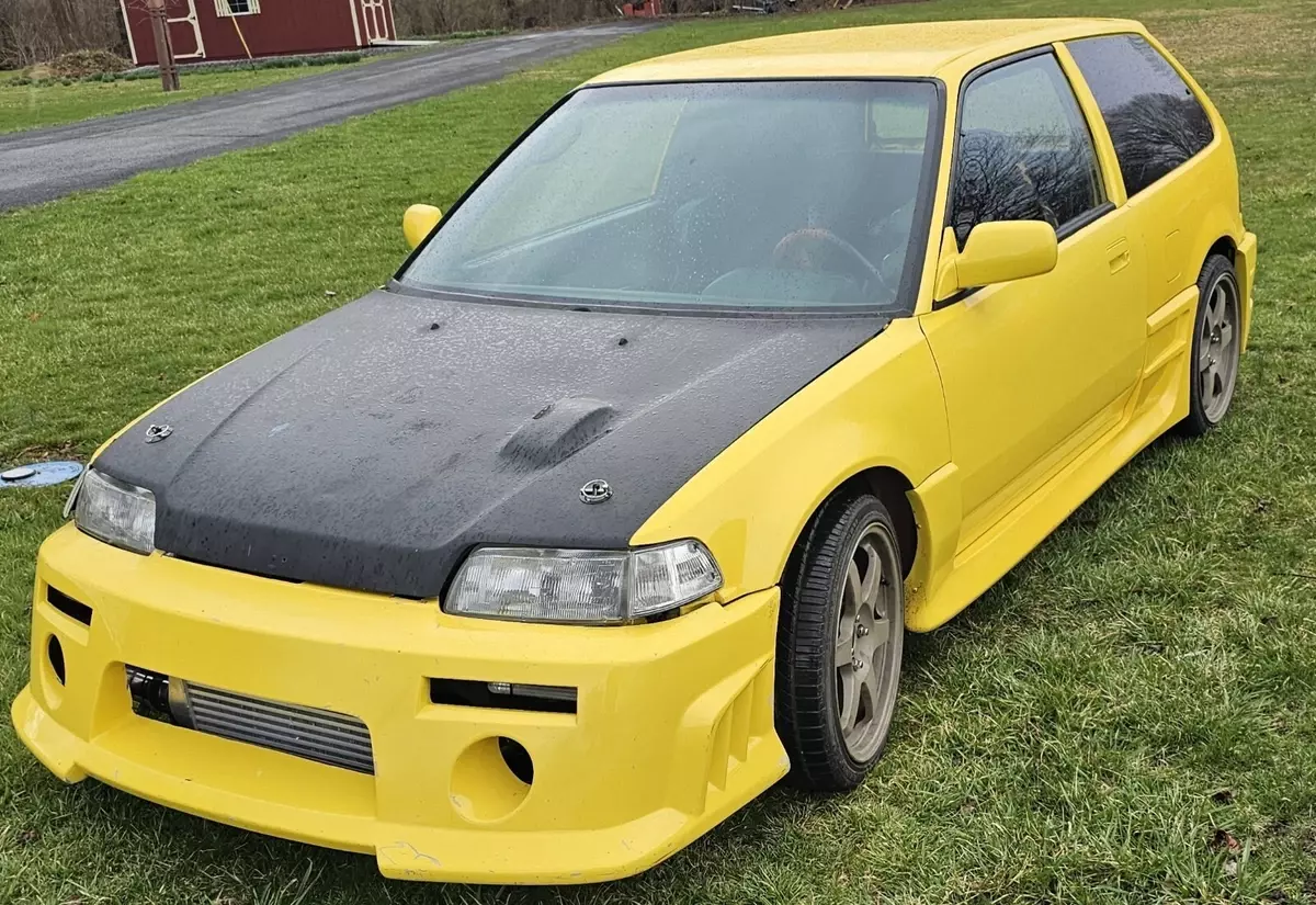 1988 Honda Civic Hatchback Yellow 1.5 DX 1988 Honda Civic 1.5 DX