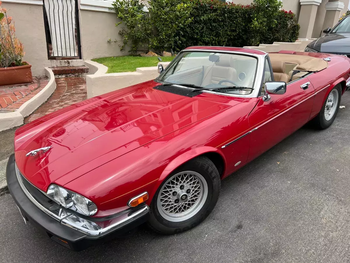 1988 Jaguar XJS Convertible, beautiful red with tan interior, extensive records 1988 Jaguar XJS