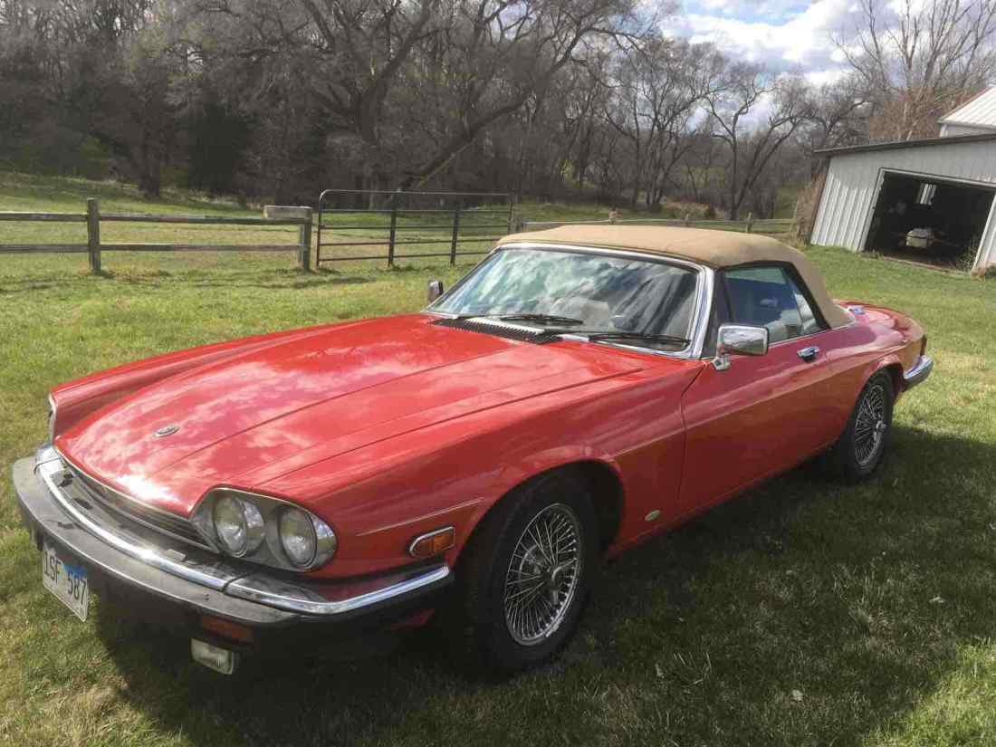 1988 Jaguar XJS Convertible Red RWD Automatic 1988 Jaguar XJS