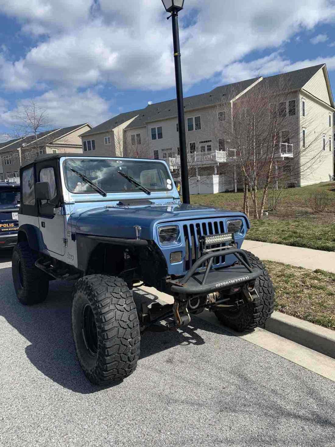 1988 Jeep Wrangler SUV Blue 4WD Manual 1988 Jeep Wrangler