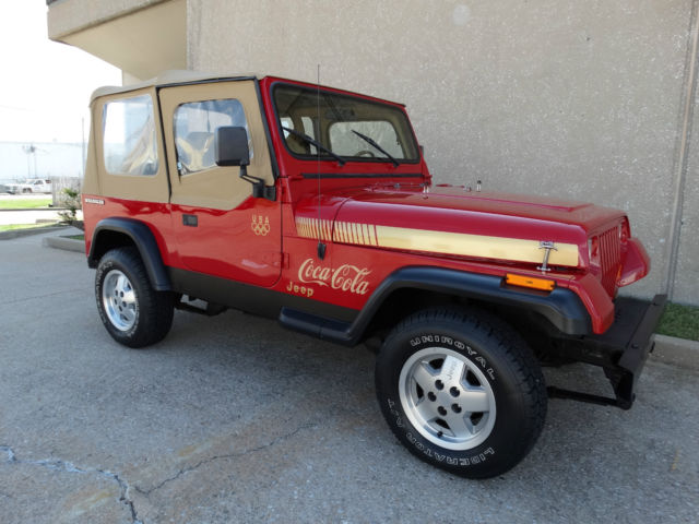 1988 Jeep Wrangler U.S. Olympic Edition & Coca-Cola Edition 4x4 1988 Jeep Wrangler U.S. Olympic Edition