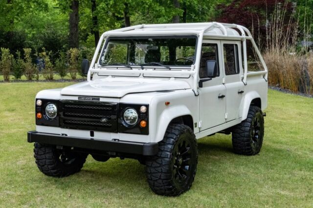 1988 Land Rover 110 Pickup Conversion 5-Speed - PRIVATE SELLER 1988 Land Rover Defender White Conversion to double cab