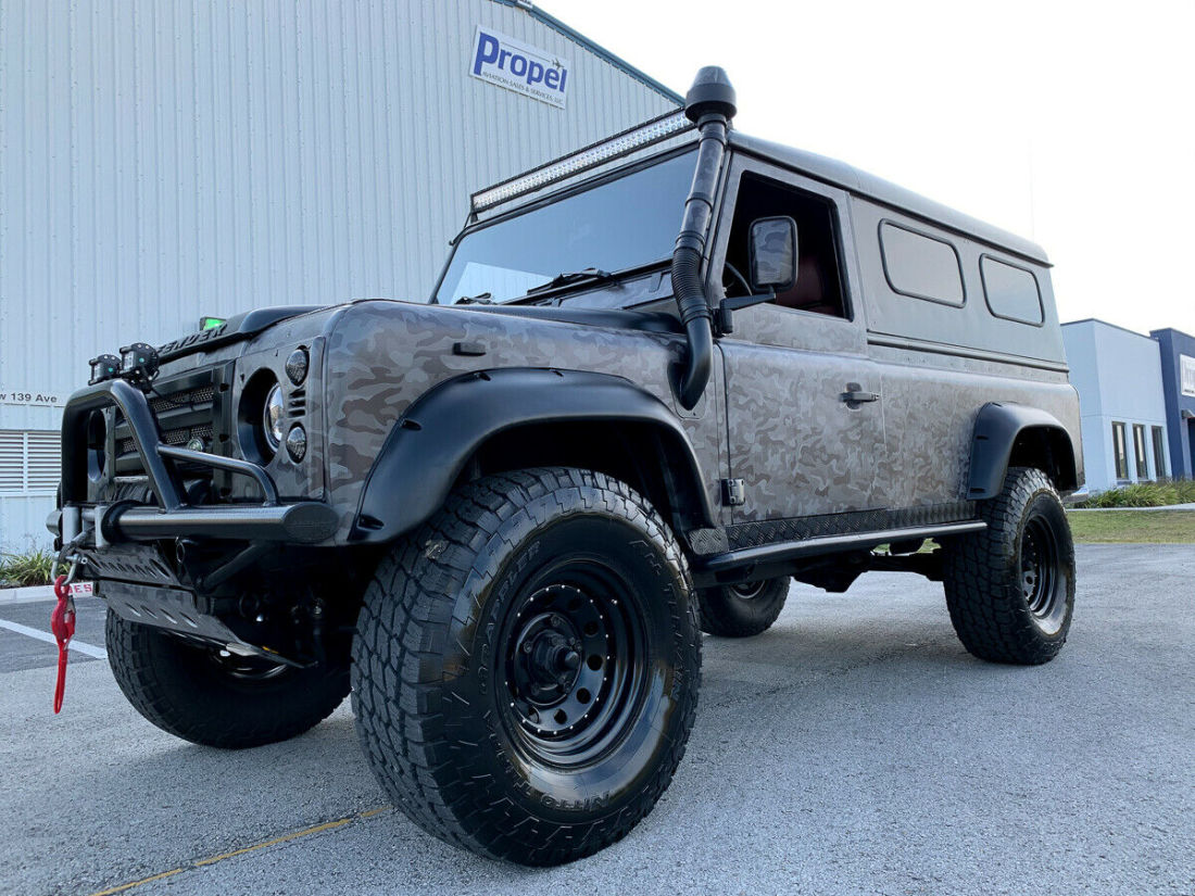 1988 Land Rover Defender 110 similar to D90 Discovery Jeep willys wrangler Cj 90 1988 Land Rover Defender 110 Black Ops SEE VIDEO!
