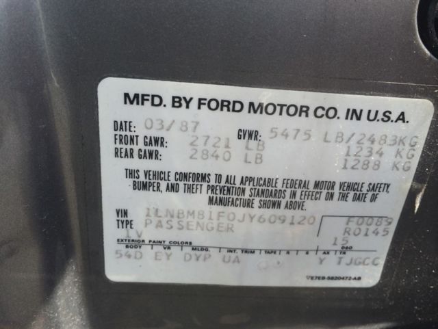 1988 Lincoln Town Car -- - photo 6