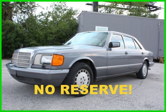 1988 MERCEDES BENZ 420SEL W126 ALL ORIGINAL FLORIDA CARFAX NO RESERVE! 1988 Mercedes-Benz 400-Series 420SEL W126 ALL ORIGINAL FLORIDA CARFAX NO RESERVE