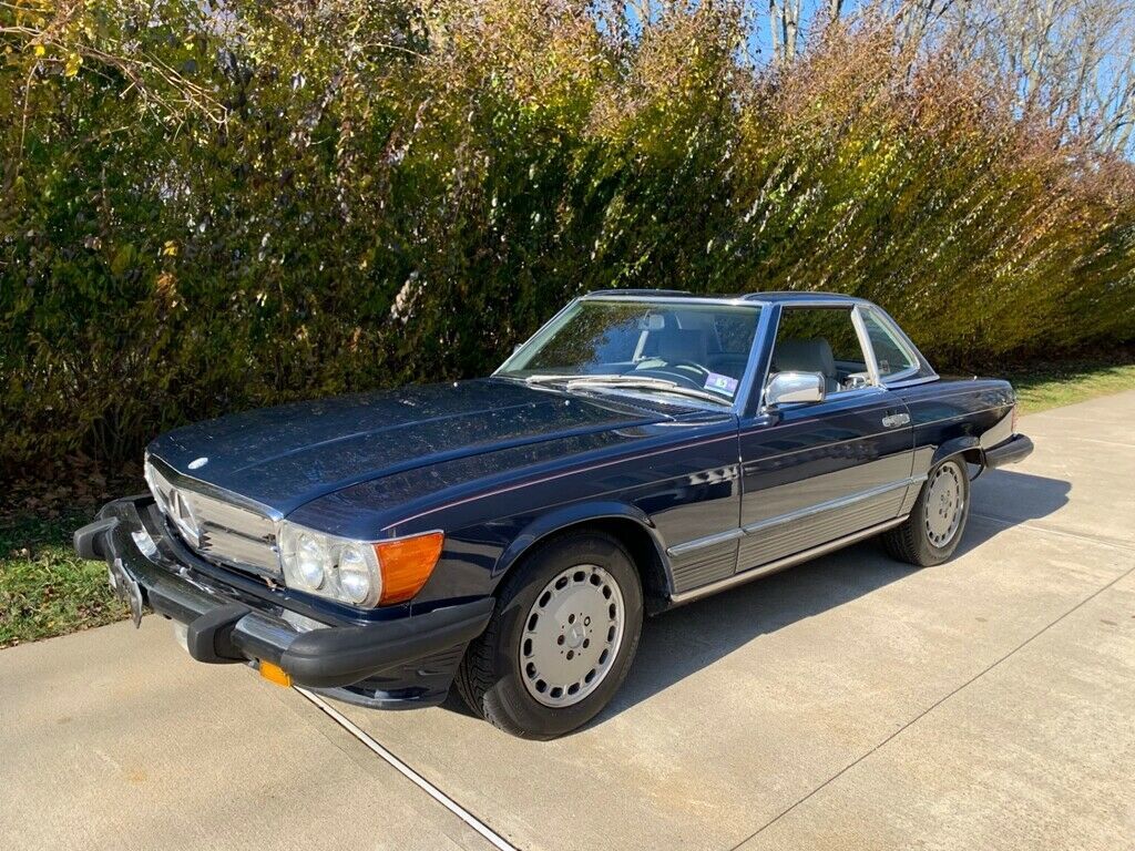 1988 Mercedes-Benz 560 SL 108711 Miles, 108711 Miles Midnight Blue Convertible V 1988 Mercedes-Benz SL-Class 560 SL