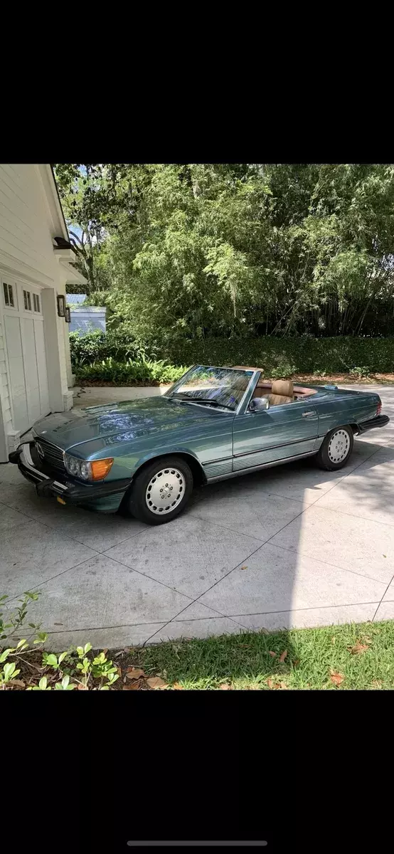 1988 Mercedes-Benz 560SL Convertible Green SL 1988 Mercedes-Benz SL-Class SL