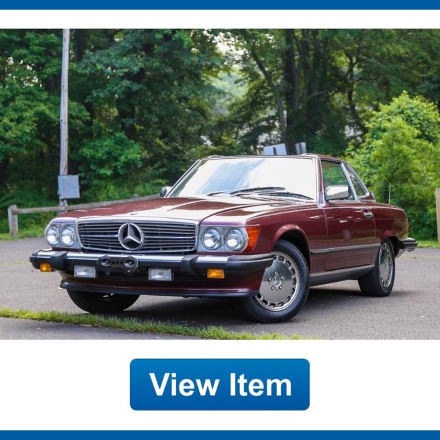 1988 Mercedes Benz SL560 560 SL Soft Hard Top Fully Serviced California Carfax 1988 Mercedes-Benz SL-Class 560 SL Soft Hard Top Serviced California Carfax