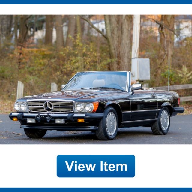 1988 Mercedes Benz SL560 Soft and Hard Top Convertible Roadster Serviced CARFAX 1988 Mercedes-Benz SL-Class Base Convertible 2-Door
