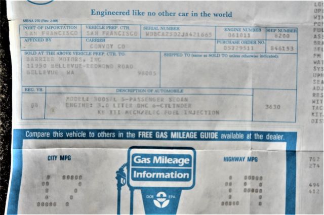 1988 Mercedes-Benz 300-Series - photo 11