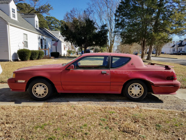 1988 Mercury Cougar Xr-7 With Body Kit, Running Parts Car / Project 5.0 302 V8 1988 Mercury Cougar XR-7