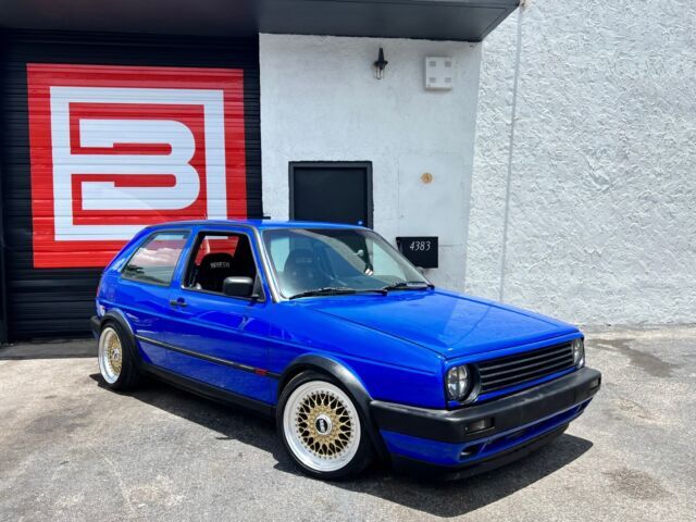 1988 MK2 GTI VR6 Big Turbo - Nogaro Blue - BBS RS - 500HP - Coilovers - COLD AC 1988 Volkswagen Golf GTI VR6 TURBO
