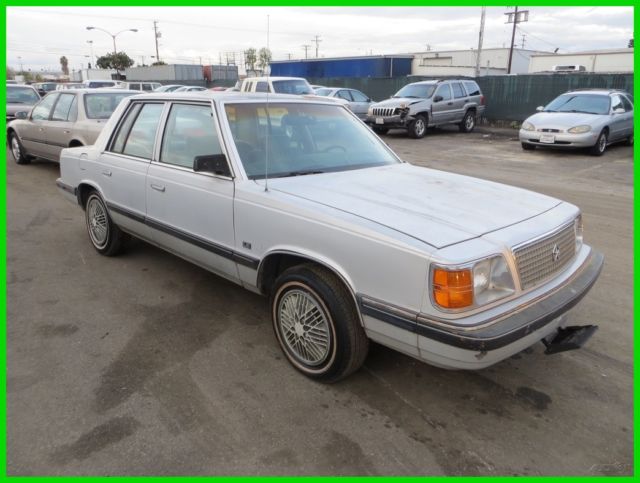 1988 Plymouth Reliant K Used 2.5L I4 8V Automatic NO RESERVE 1988 Plymouth Other America Sedan 4-Door