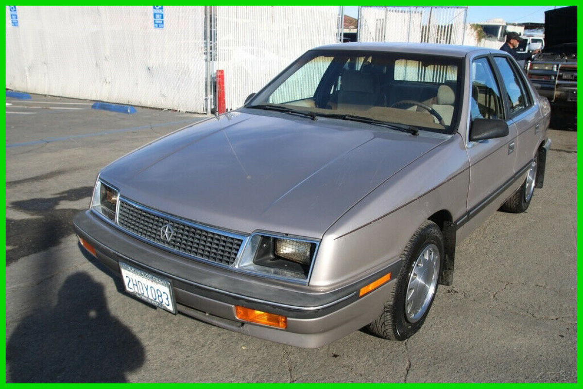 1988 Plymouth Sundance Hatchback Automatic 4 Cylinder NO RESERVE 1988 Plymouth Sundance