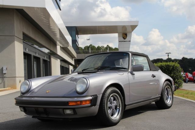 1988 Porsche 911 58,008 Miles Grey 2d Cabriolet 6 Manual 1988 Porsche 911 N/A