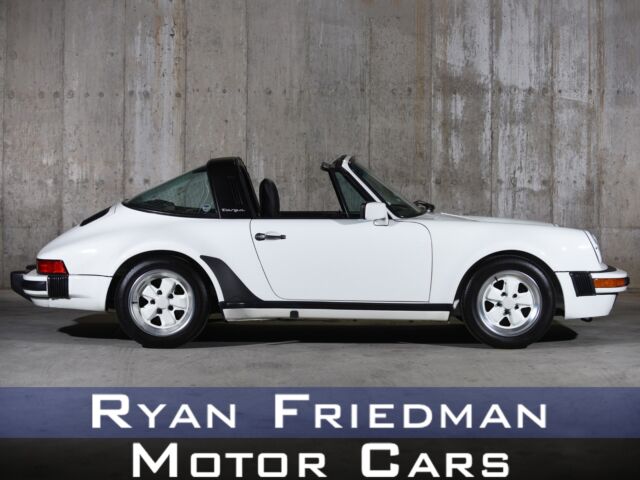 1988 Porsche 911 Carrera M491 Targa 76709 Miles Grand Prix White Convertible H6 1988 Porsche 911 Carrera M491 Targa