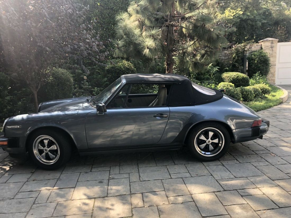 1988 Porsche 911 Convertible Blue RWD Manual CARRERA 1988 Porsche 911 CARRERA