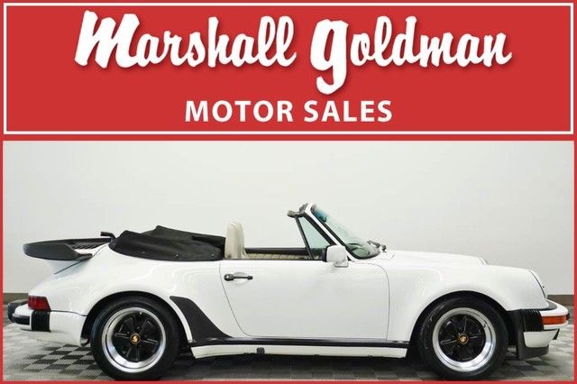 1988 Porsche 911 Turbo Look Cab Grand Prix White w/Linen lther only 44,600 miles 1988 Porsche 911 Carrera Convertible 2-Door