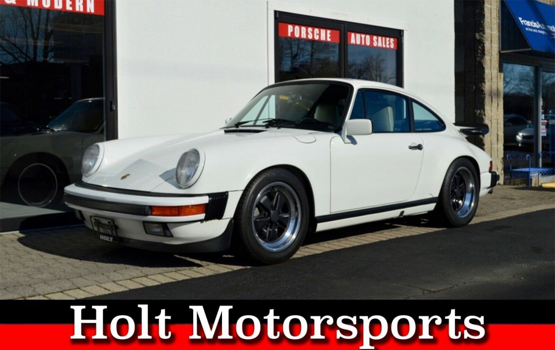 1988 Porsche Carrera Coupe GrandPrix White over Linen, TONS of records, Stunning 1988 Porsche 911 Carrera