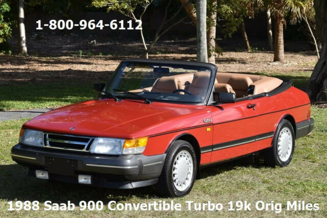 1988 SAAB 900 TURBO CONVERTIBLE 19K ORIGINAL MILES GARAGE KEPT ALL ORIGINAL 1988 Saab 900 CLEAN CARFAX ONE OWNER ORIGINAL 19K MILES GARAGE KEPT