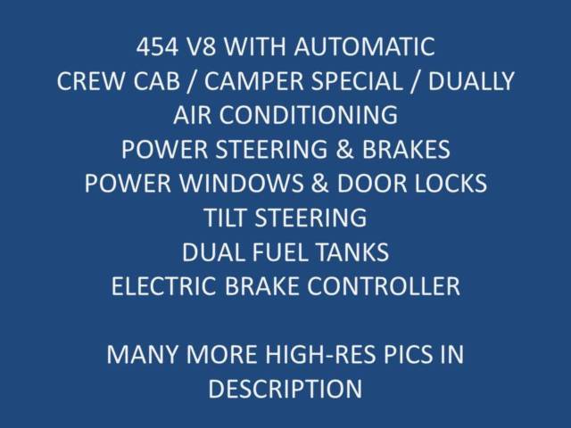 1988 Chevrolet Silverado 3500 C30 SILVERADO CREW CAB CAMPER SPECIAL DUALLY - photo 7
