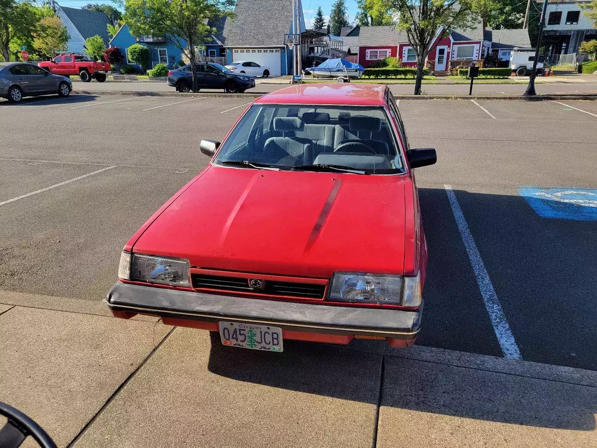 1988 Subaru GL Wagon Red 1988 Subaru Loyale