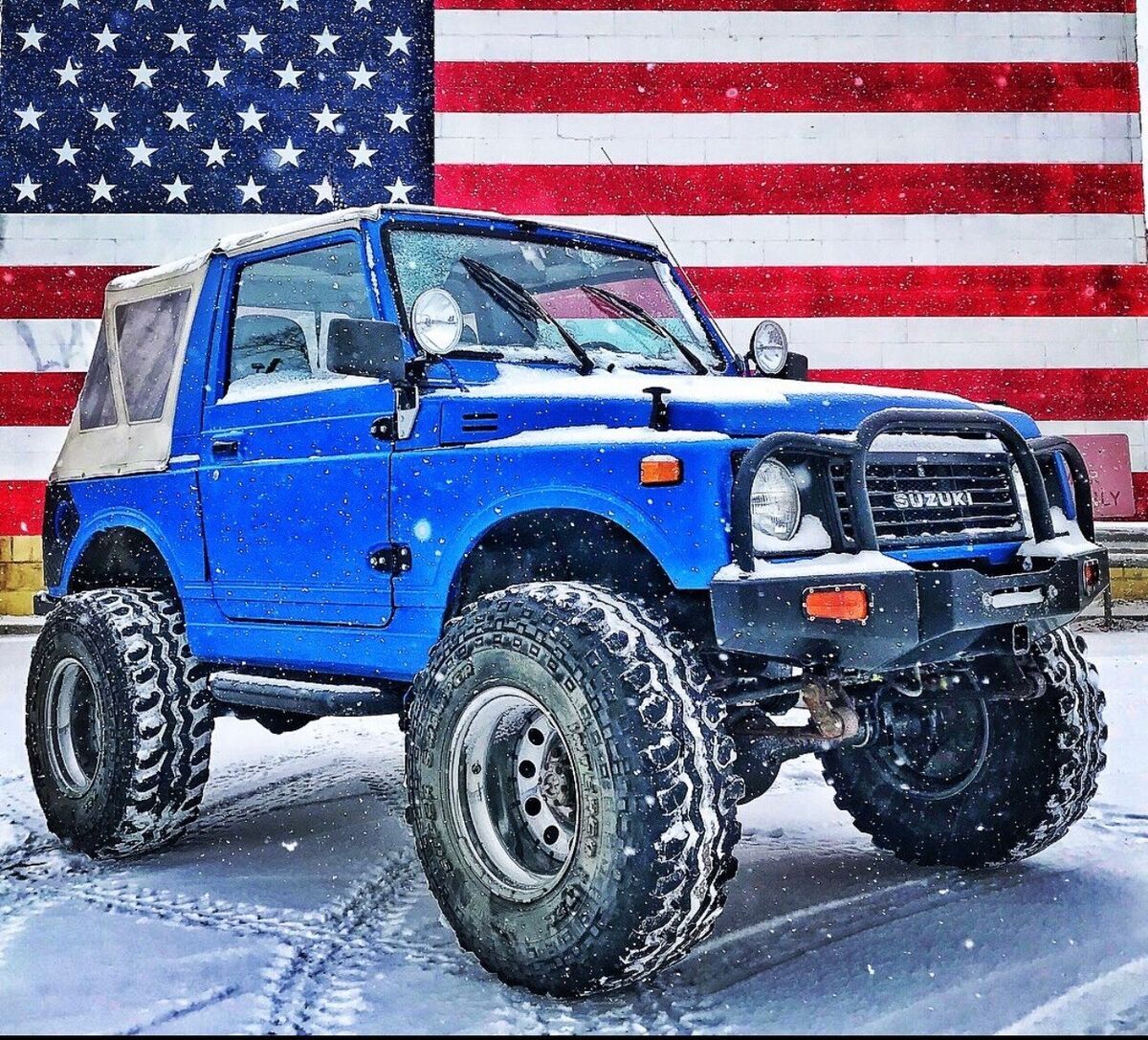 1988 Suzuki Samurai Convertible Blue 4WD Manual 1988 Suzuki Samurai