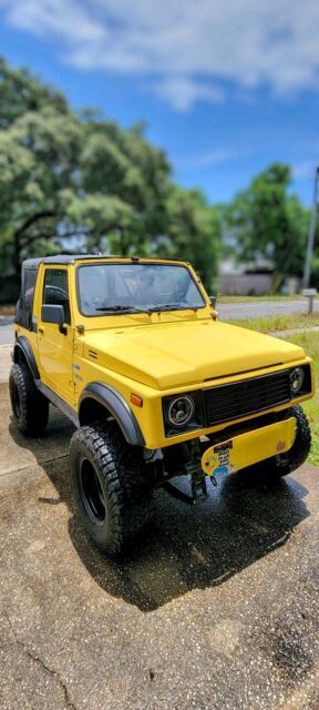 1988 Suzuki Samurai Convertible Yellow 4WD Manual 1988 Suzuki Samurai