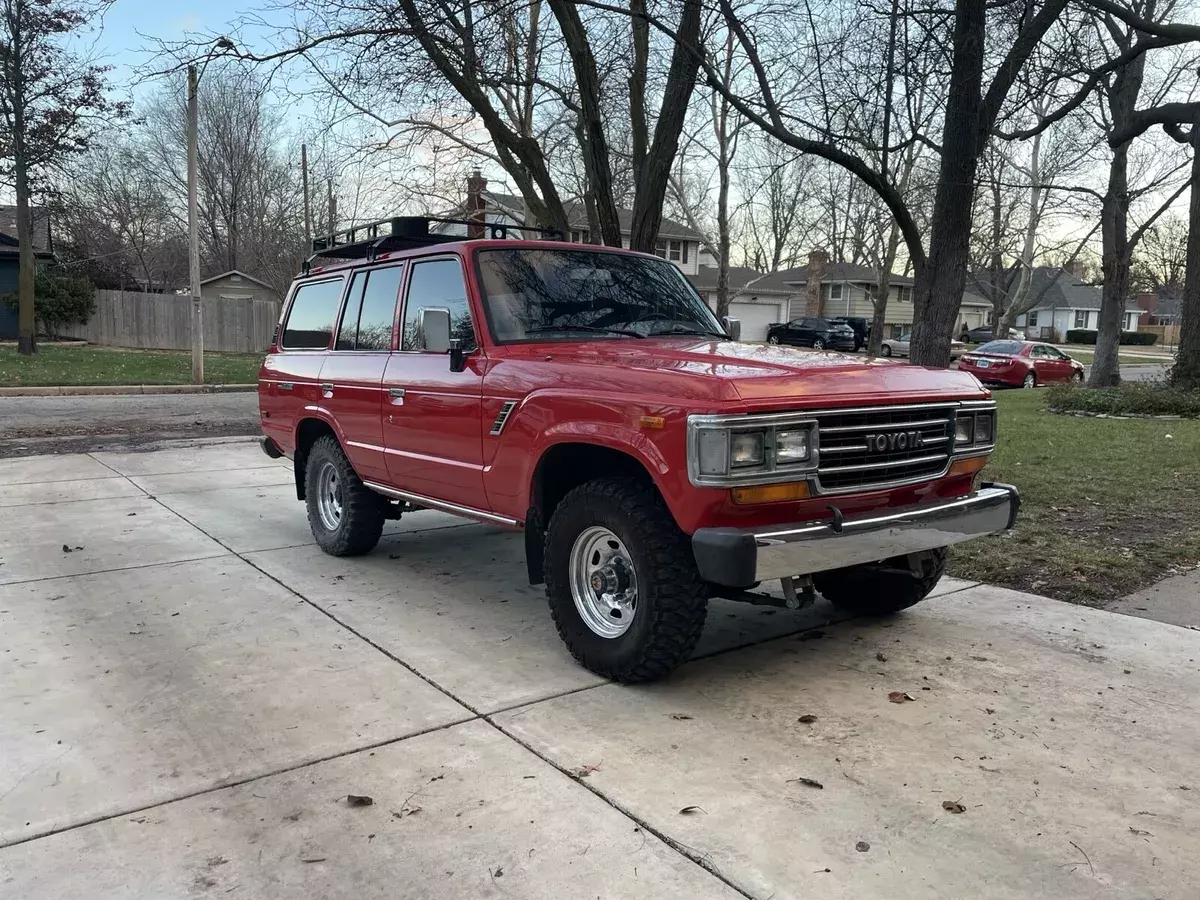 1988 Toyota Land Cruiser Red FJ62 GX 1988 Toyota Land Cruiser FJ62 GX