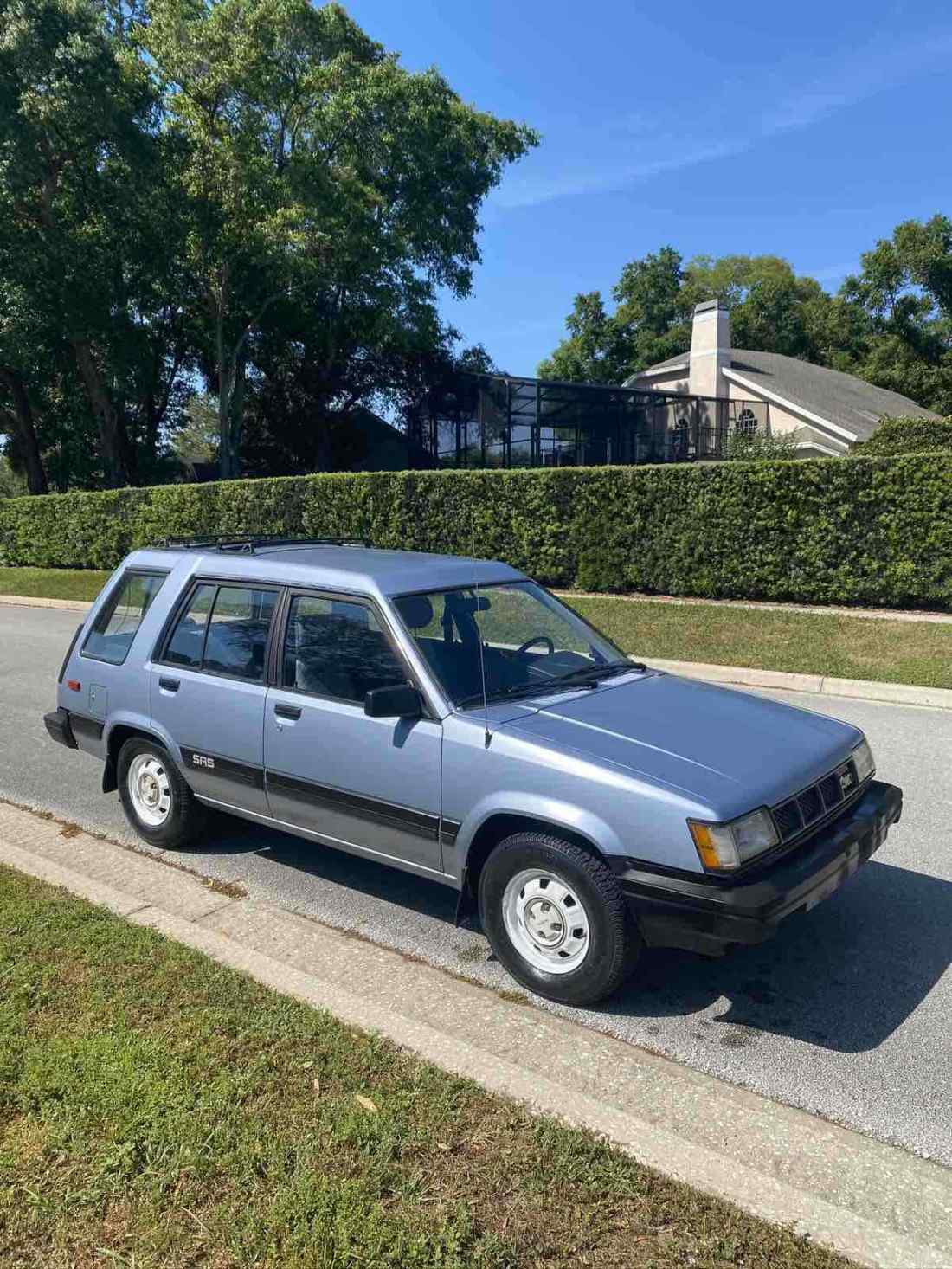 1988 Toyota Tercel Wagon Blue 4WD Manual SR5 1988 Toyota Tercel SR5
