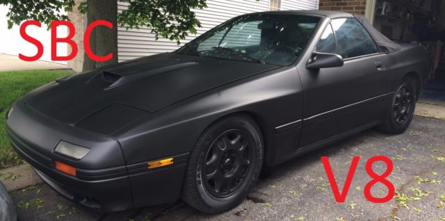 1988 V8 Mazda RX-7 Convertible Auto Chevy 305 700R4 Swap Driving Project 1988 Mazda RX-7 Convertible