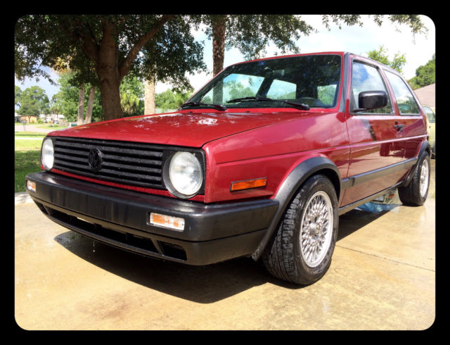 1988 Volkswagen Golf GTI 16 Valve Mica Red. MK2 1988 Volkswagen Golf GTI