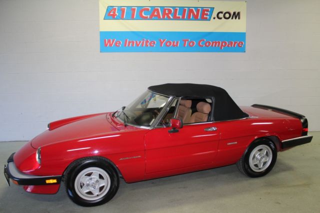 1989 Alfa Romeo Spider Veloce One owner 1989 Alfa Romeo Spider