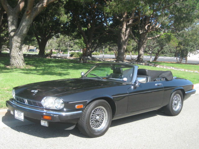1989 Black on Black XJS V12 Convertible 1989 Jaguar XJS
