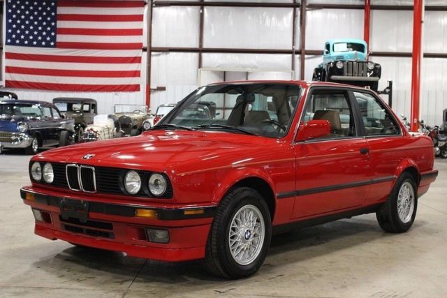 1989 BMW 325i 96554 Miles Brilliant Red Coupe 2.5l I6 Automatic 1989 BMW 3-Series --