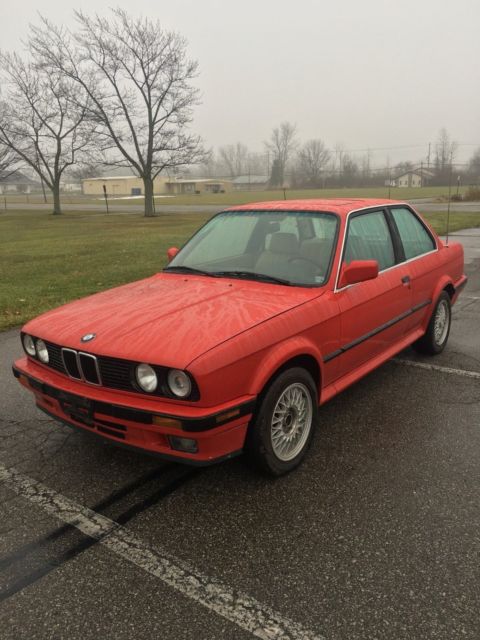 1989 BMW 325IX E30 96707 Miles Brilliant Red Coupe 2.5l I6 Manual, AWD 1989 BMW 3-Series 325IX