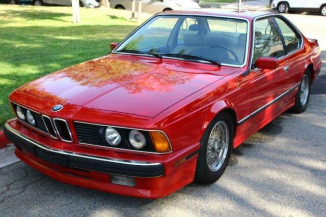 1989 BMW 6 Series 635CSi 73154 Miles Red COUPE Straight 6 Cylinder Engine 3.5L/2 1989 BMW 6-Series 635CSi