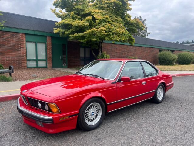 1989 BMW 635CSi Coupe Red RWD Automatic CSI AUTOMATIC 1989 BMW 6-Series CSI AUTOMATIC