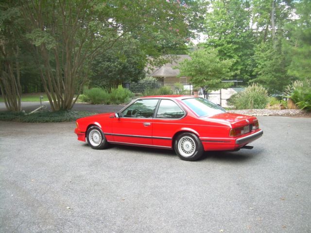 1989 BMW 635CSi ---- Red Shark 1989 BMW 6-Series